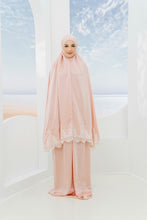 Load image into Gallery viewer, [LUXE SATIN 2.0] Pink with Off White
