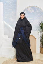 Load image into Gallery viewer, [LUXE SATIN] Black with Navy
