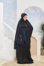 Load image into Gallery viewer, [LUXE SATIN] Black with Navy
