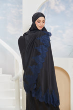 Load image into Gallery viewer, [LUXE SATIN] Black with Navy
